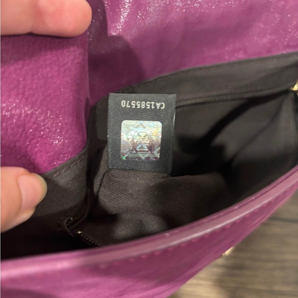 Fendi Purple/ Magenta Mamma Baguette Suede Leather Hobo Shoulder Bag - Picture 9 of 10